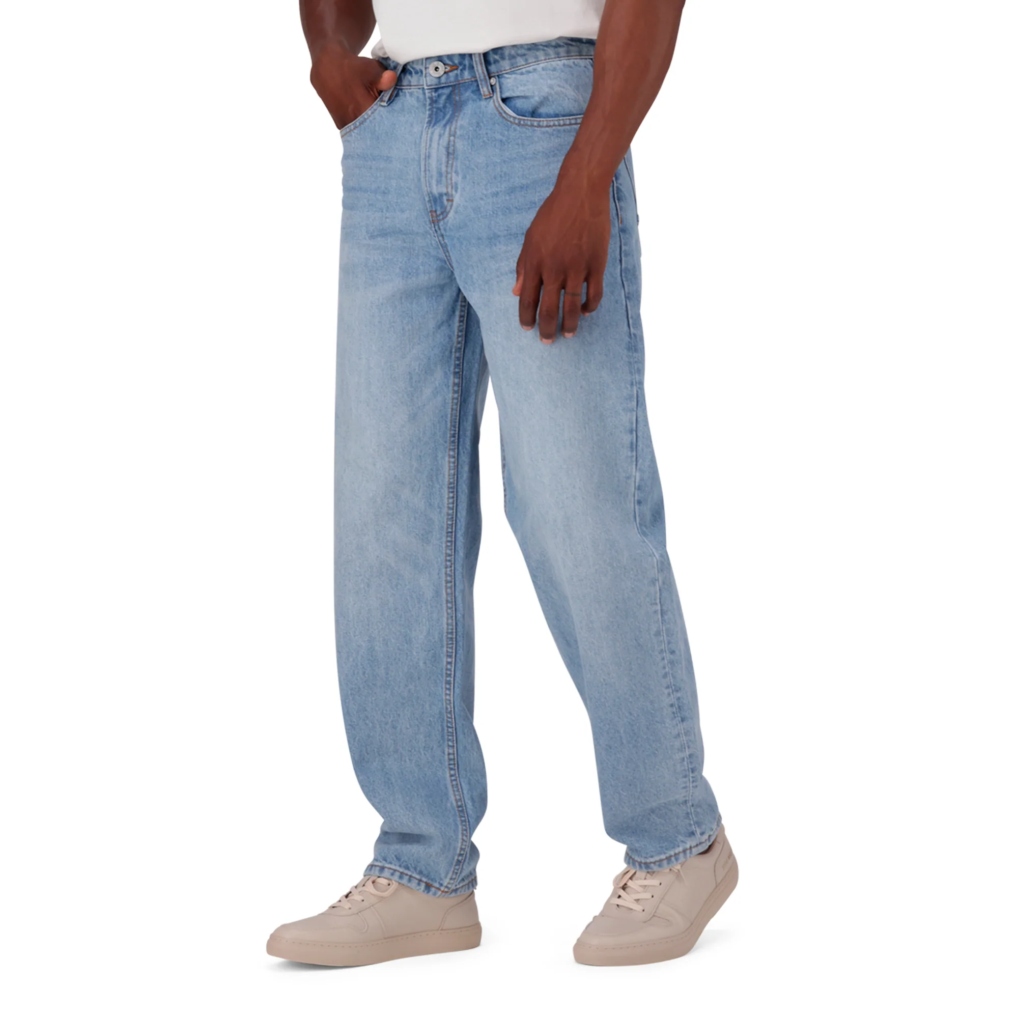 OSCAR MID BLUE STRAIGHT FIT MID WASH JEANS - Image 4