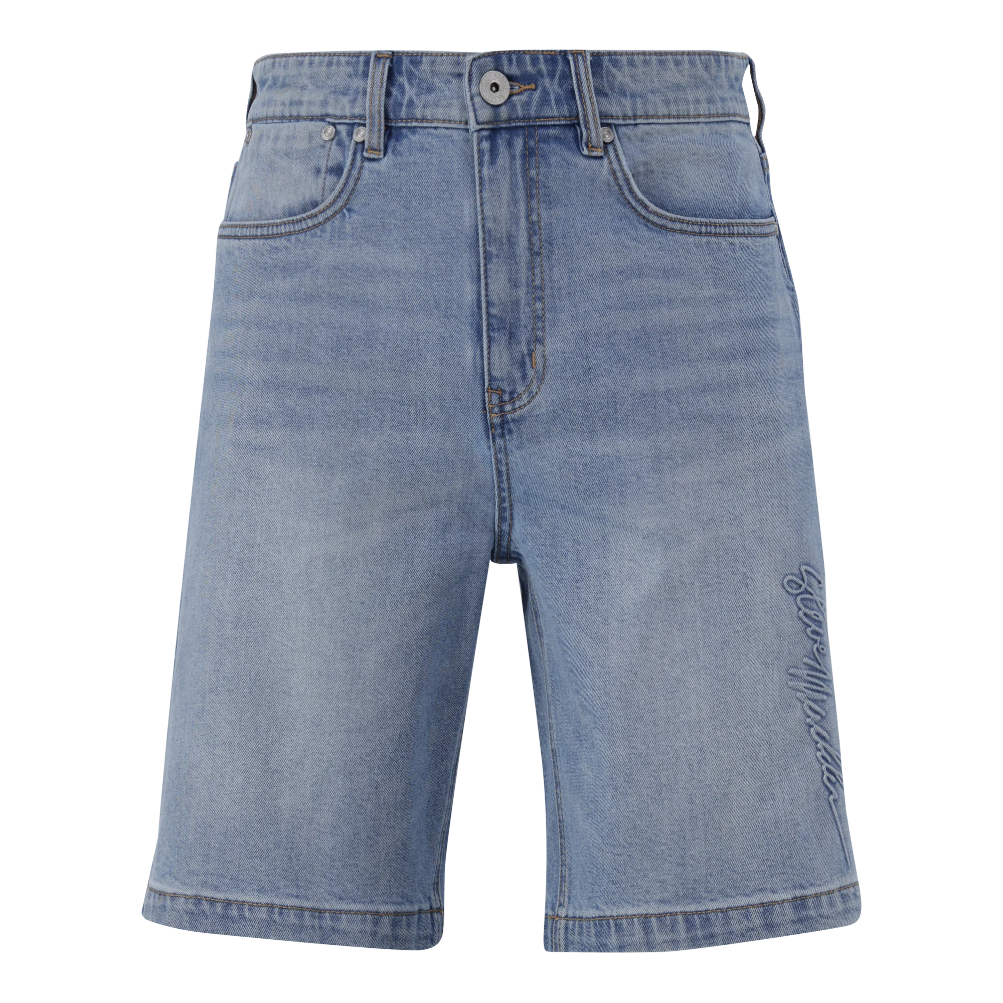 DEAN MID BLUE DENIM JORT